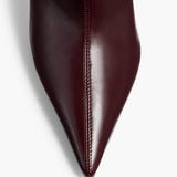 Khaite - Bella Knee-High Boot in Bordeaux Vintage Calf