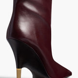 Khaite - Bella Knee-High Boot in Bordeaux Vintage Calf