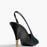 Khaite - Bella Pump in Midnight Lizard