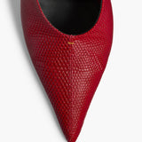 Khaite - Bella Pump in Ruby Lizard