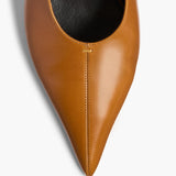 Khaite - Bella Low Pump in Cuoio Glazed Leather