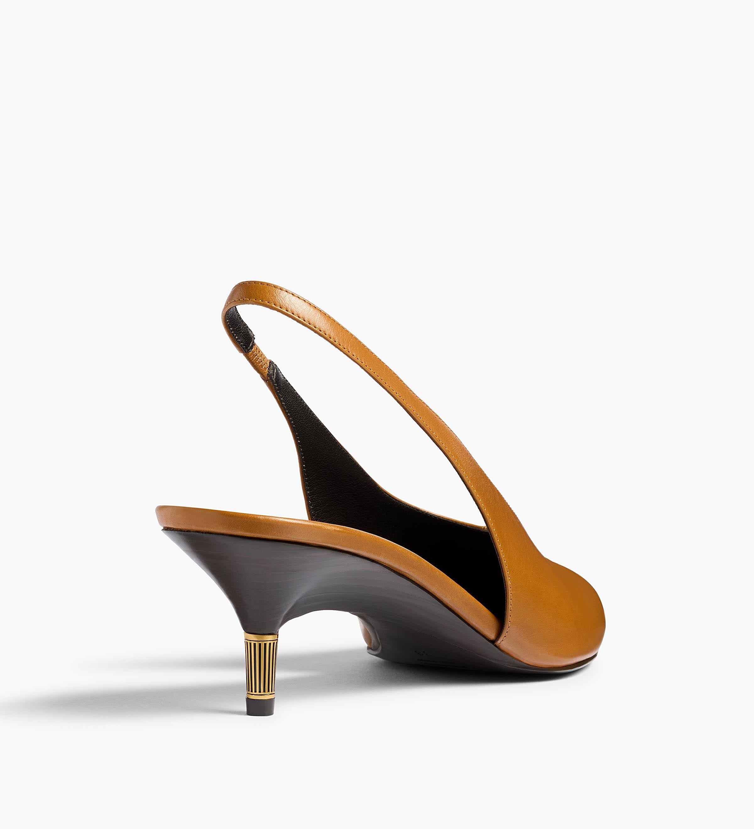 Khaite - Bella Low Pump in Cuoio Glazed Leather