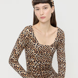 Loeffler Randall - Bellamy Leopard Jersey Headband
