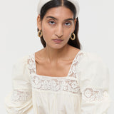 Loeffler Randall - Bellamy Cream Satin Headband