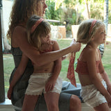 DÔEN - BELLINE DRESS -- NOIR LA MADDALENA GINGHAM