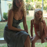 DÔEN - BELLINE DRESS -- NOIR LA MADDALENA GINGHAM