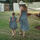 DÔEN - BELLINE DRESS -- NOIR LA MADDALENA GINGHAM