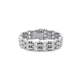 Dorsey - BENEDETTA PAVÉ LINK BRACELET IN LAB WHITE SAPPHIRE