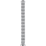 Dorsey - BENEDETTA PAVÉ LINK BRACELET IN LAB WHITE SAPPHIRE