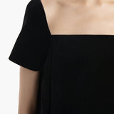 Khaite - Benji Dress in Black Velvet