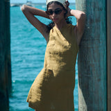 DÔEN - BENNETTE DRESS -- GOLDEN OLIVE