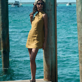 DÔEN - BENNETTE DRESS -- GOLDEN OLIVE