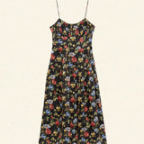 DÔEN - BENOIT DRESS -- NOIR WILD ROSE