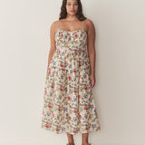 DÔEN - BENOIT DRESS -- IVORY WILD ROSE