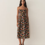 DÔEN - BENOIT DRESS -- NOIR WILD ROSE