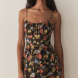 DÔEN - BENOIT DRESS -- NOIR WILD ROSE