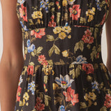 DÔEN - BENOIT DRESS -- NOIR WILD ROSE