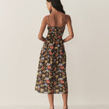DÔEN - BENOIT DRESS -- NOIR WILD ROSE