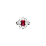 Dorsey - BENSON, LAB RED SAPPHIRE PINKY RING, SILVER