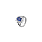 Dorsey - BENSON, LAB BLUE SAPPHIRE PINKY RING, SILVER