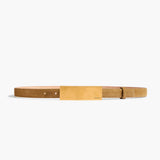 Khaite - Berlin Belt in Mud Suede with Antique Gold