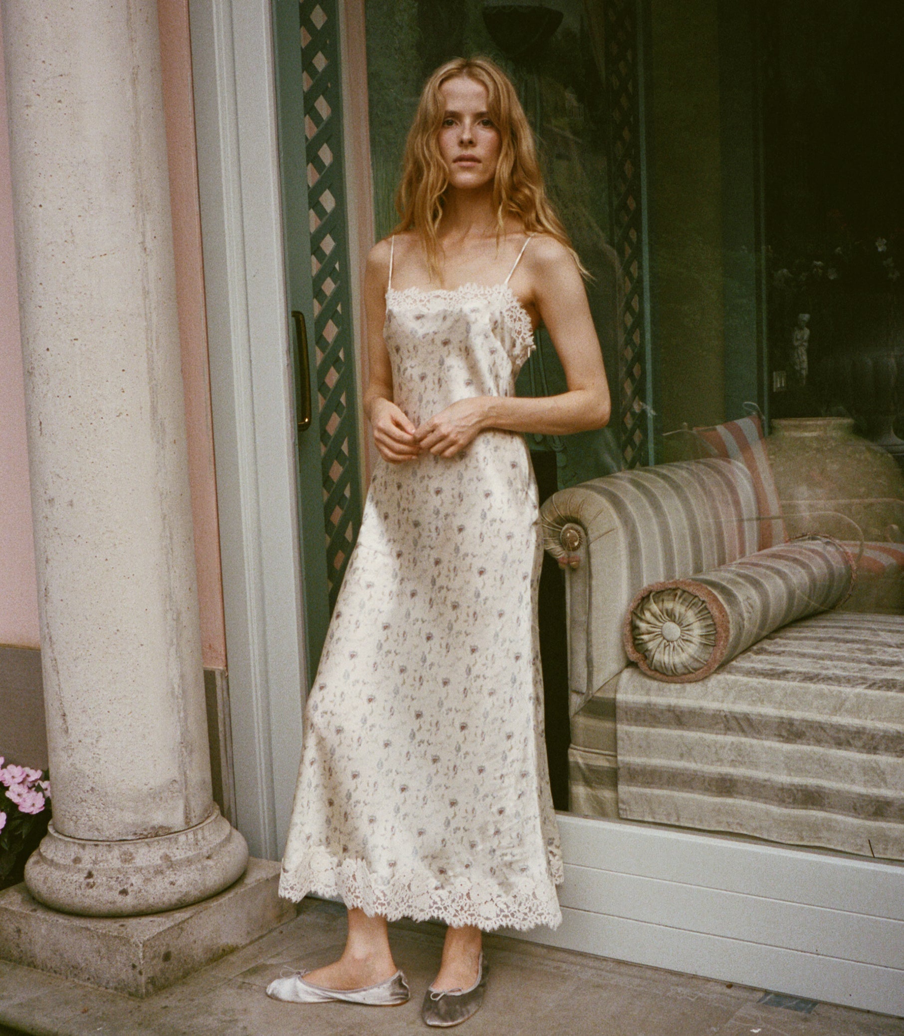 DOEN - BETHILDE DRESS - - CAMELLIA BLOOM