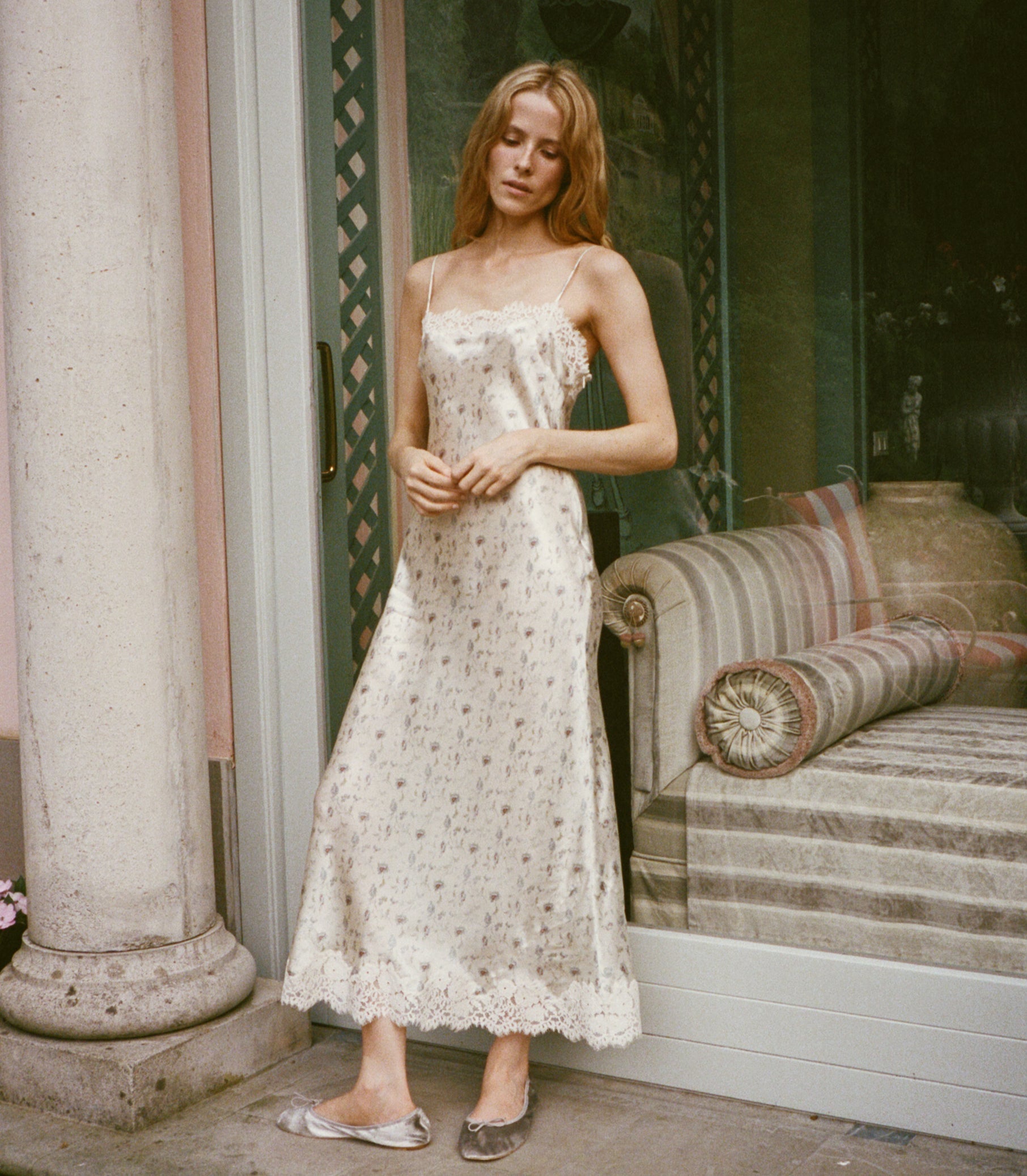 DOEN - BETHILDE DRESS - - CAMELLIA BLOOM