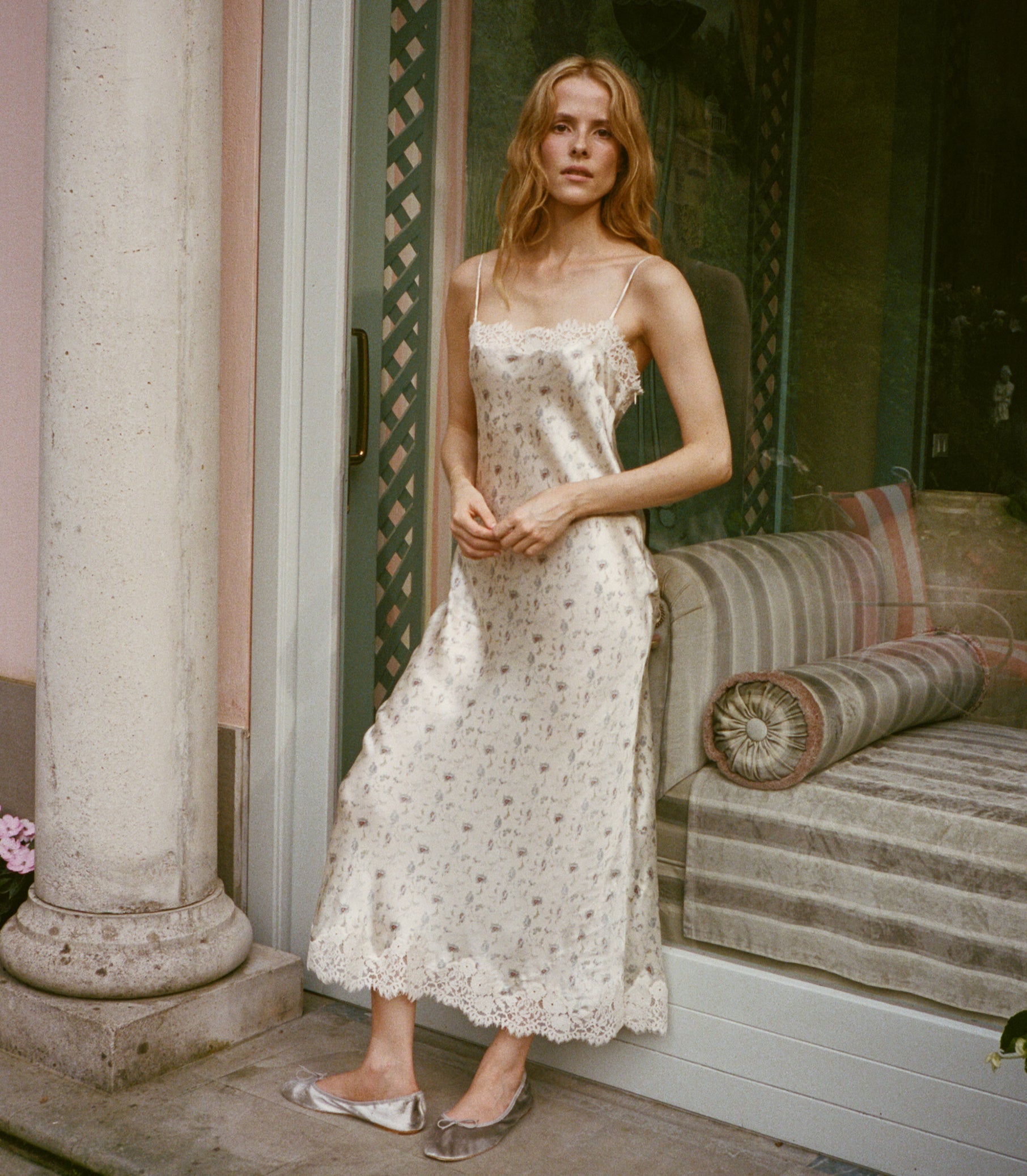 DOEN - BETHILDE DRESS - - CAMELLIA BLOOM