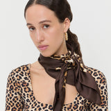 Loeffler Randall - Beverly Leopard Silk Scarf