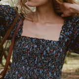 DÔEN - BIJOU DRESS -- NOIR PRAIRIE DE MONTAGNE