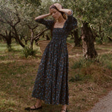 DÔEN - BIJOU DRESS -- NOIR PRAIRIE DE MONTAGNE