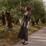 DÔEN - BIJOU DRESS -- NOIR PRAIRIE DE MONTAGNE