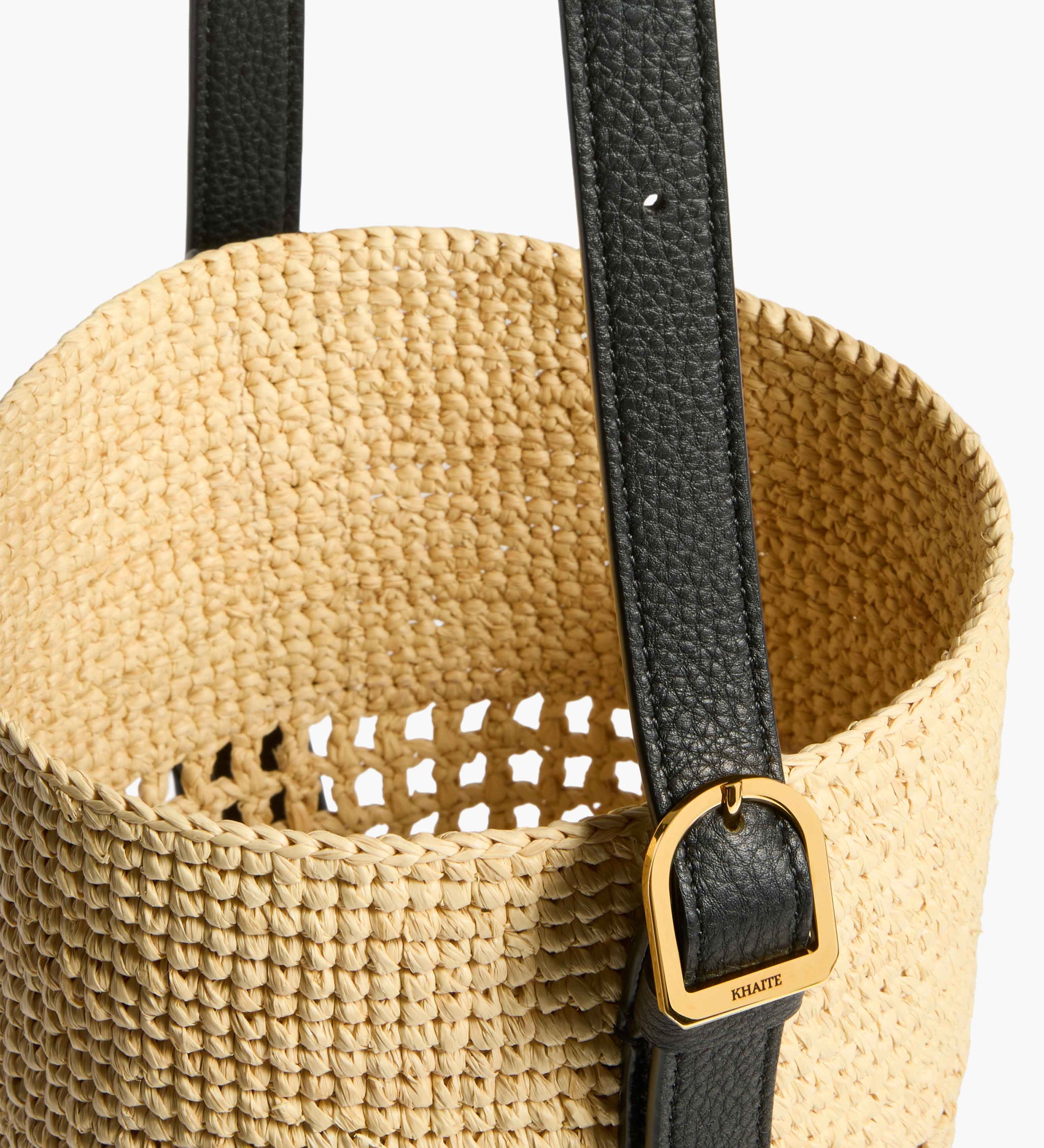 Khaite - Small Billie Bucket Bag in Natural