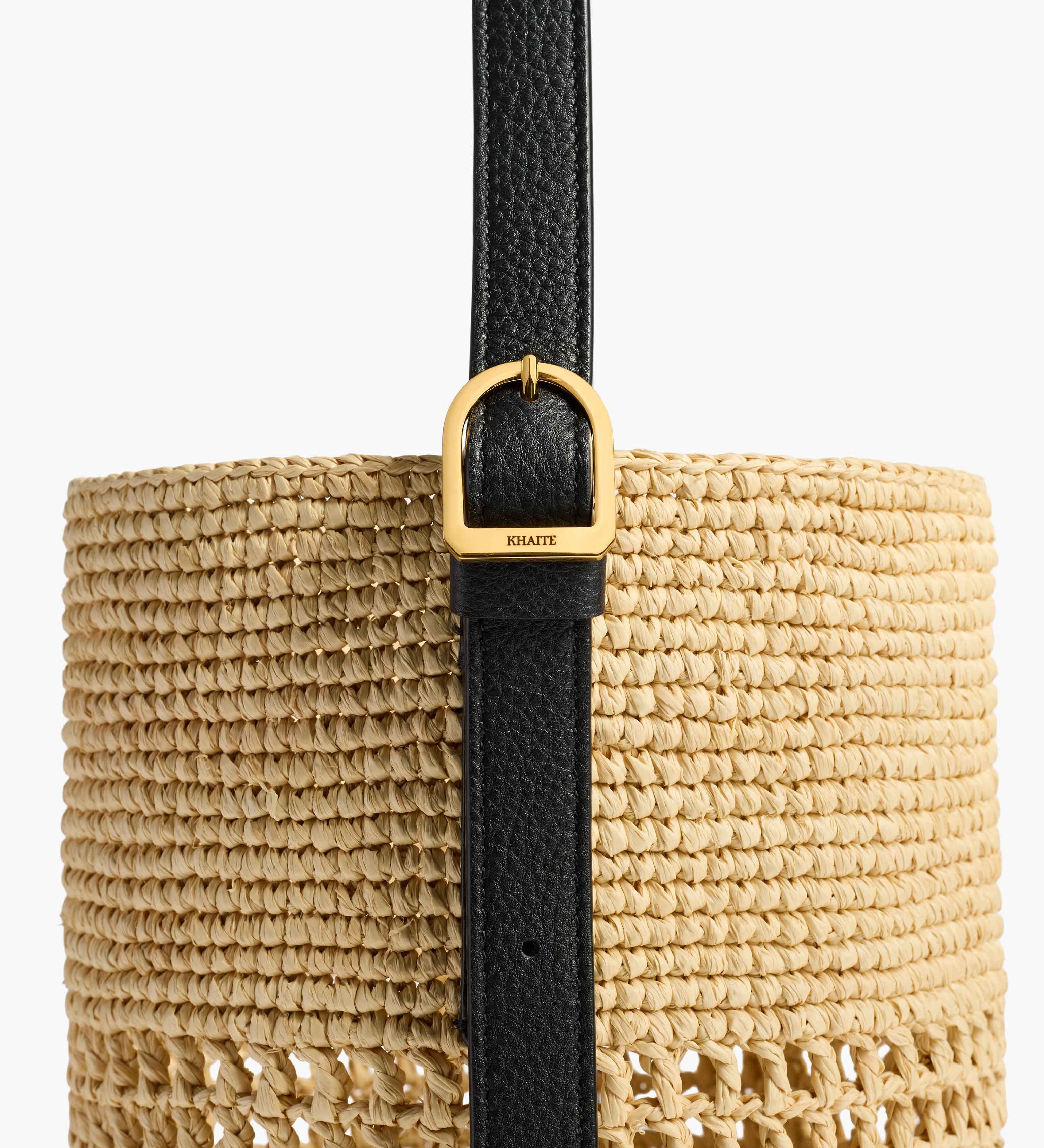 Khaite - Small Billie Bucket Bag in Natural
