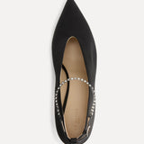 Le Monde Beryl - Babouche Kitten Crystal / Black Satin