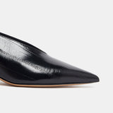 Le Monde Beryl - Babouche Kitten/ Black Leather Eel Effect