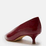 Le Monde Beryl - Babouche Kitten/ Oxblood Leather Eel Effect