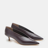 Le Monde Beryl - Babouche Kitten Heel / Plum Leather