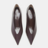 Le Monde Beryl - Babouche Kitten Heel / Plum Leather