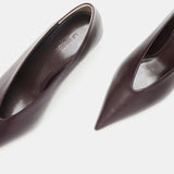 Le Monde Beryl - Babouche Kitten Heel / Plum Leather