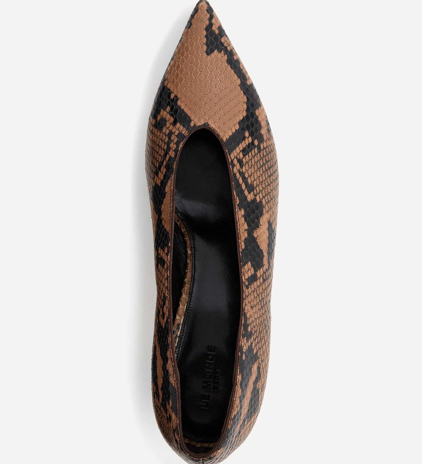 Le Monde Beryl - Babouche Kitten / Fango Leather Snake Effect