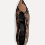 Le Monde Beryl - Babouche Kitten / Fango Leather Snake Effect
