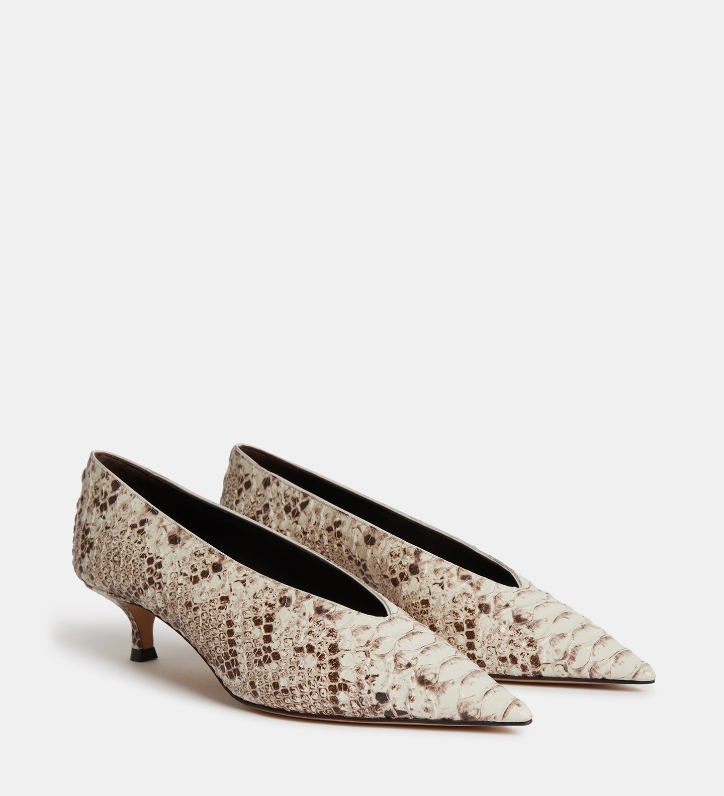 Le Monde Beryl - Babouche Kitten / Roccia Leather Snake Effect