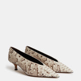 Le Monde Beryl - Babouche Kitten / Roccia Leather Snake Effect
