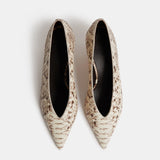Le Monde Beryl - Babouche Kitten / Roccia Leather Snake Effect
