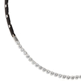 Dorsey - JAMES BEZEL NOIR ET BLANC PARACORD NECKLACE, SILVER