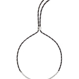Dorsey - JAMES BEZEL NOIR ET BLANC PARACORD NECKLACE, SILVER