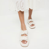 Loeffler Randall - Blaise White Leather Platform Sandal