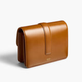Khaite - Blake Crossbody Bag in Dark Honey Leather