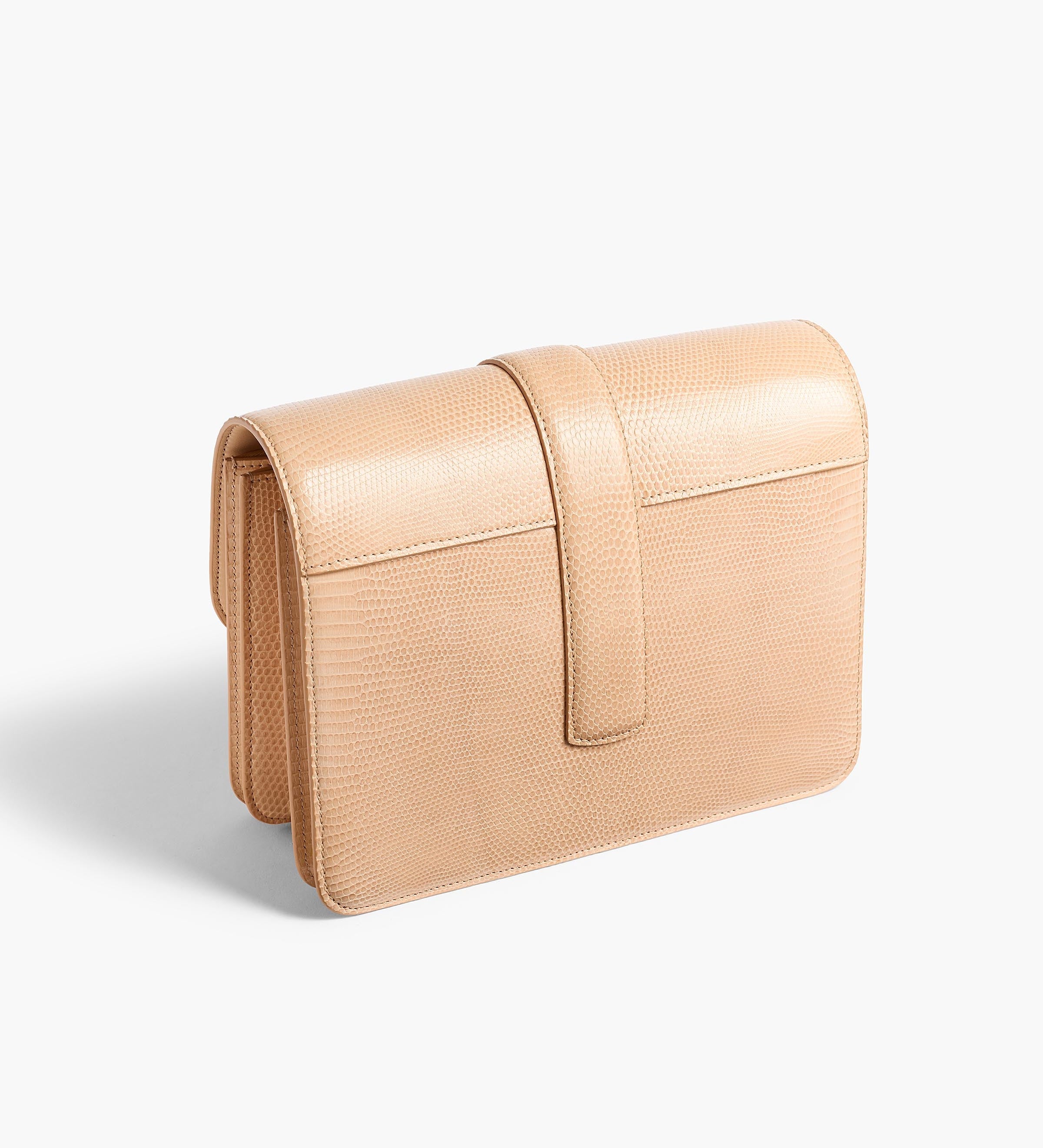 Khaite - Blake Crossbody Bag in Desert Sand Lizard